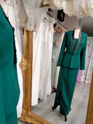 R5 Traje verde 3 piezas